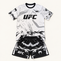 Ensemble MMA UFC Noir & Blanc – T-shirt et Short de Combat