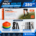 Pack Entraînement Complet - Échelle 4 mètres+ Corde + 10 Plots + 5 Bandes