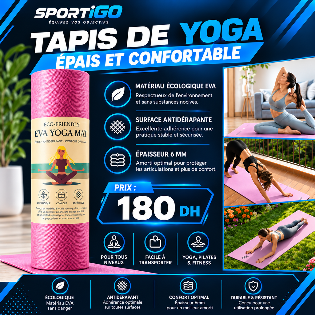 Tapis Sport Confort – Yoga & Fitness