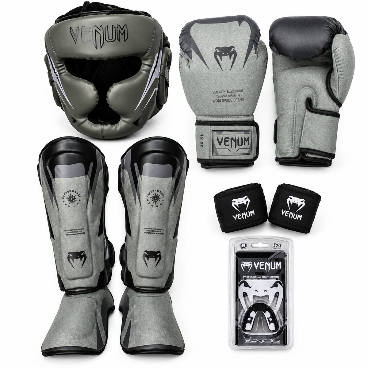 Pack Boxe Venum Complet – Gants, Protège-Tibias, Casque & Accessoires