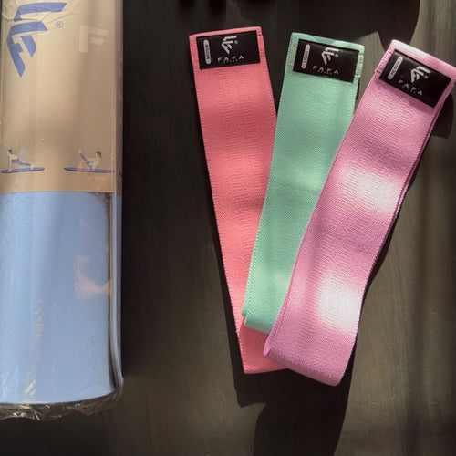 Bandes de Résistance en Tissu Fafa – 3 Niveaux