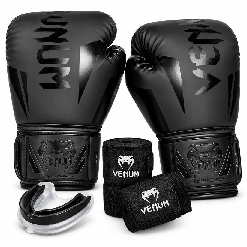 Pack Boxe Venum – Gants + Bandages + Protège-Dents